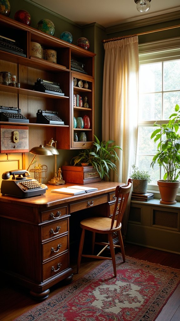 nostalgic charm in workspace