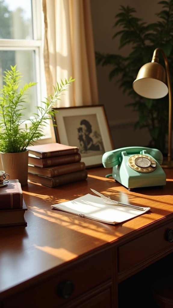 nostalgic vintage office decor