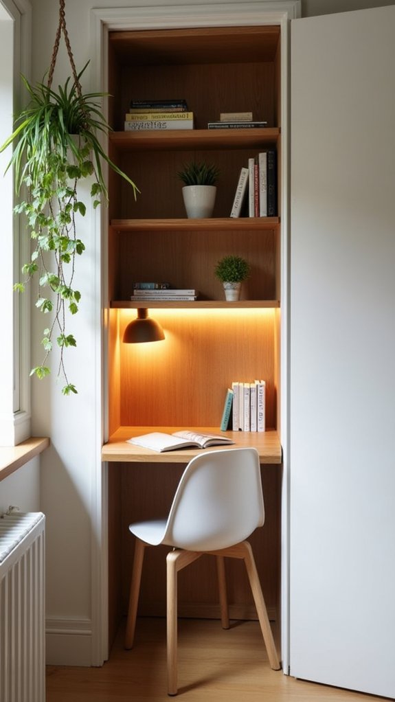 optimize closet office space