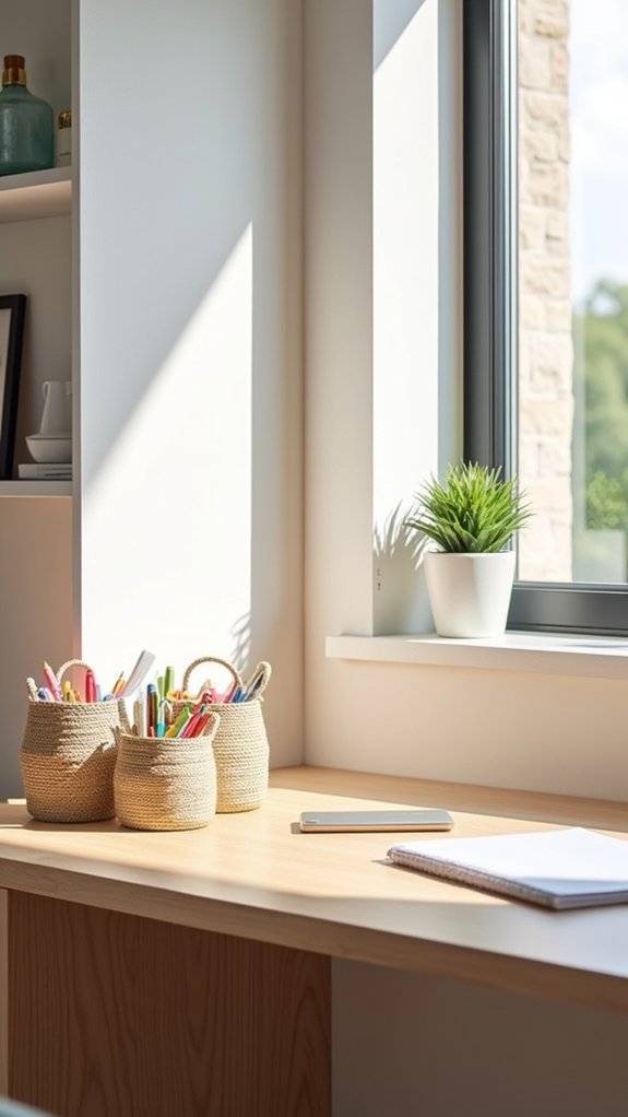 organize with stylish baskets