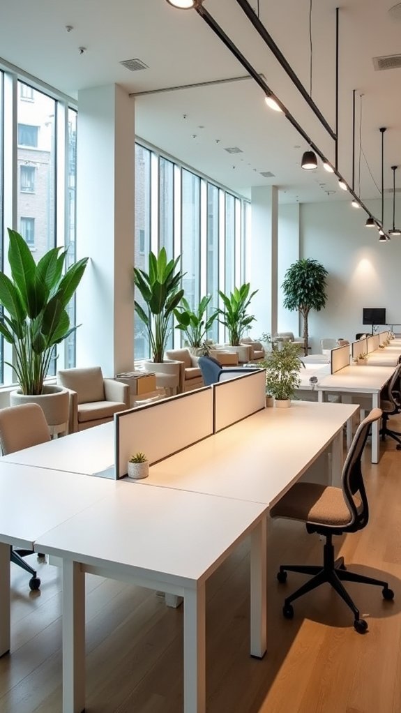 organized office space layout