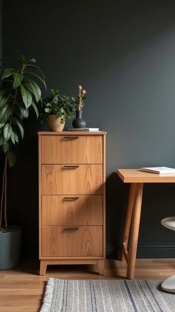 organized warm functional workspace