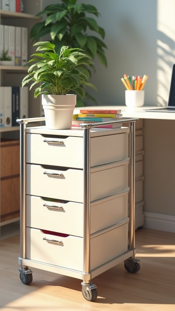 organized workspace with convenience