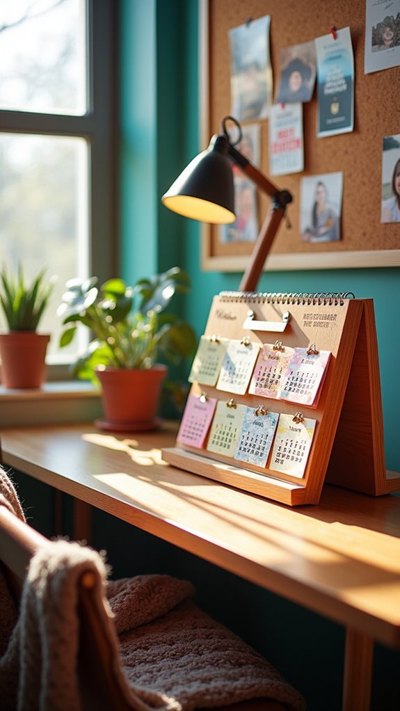 personalized desk calendar creation