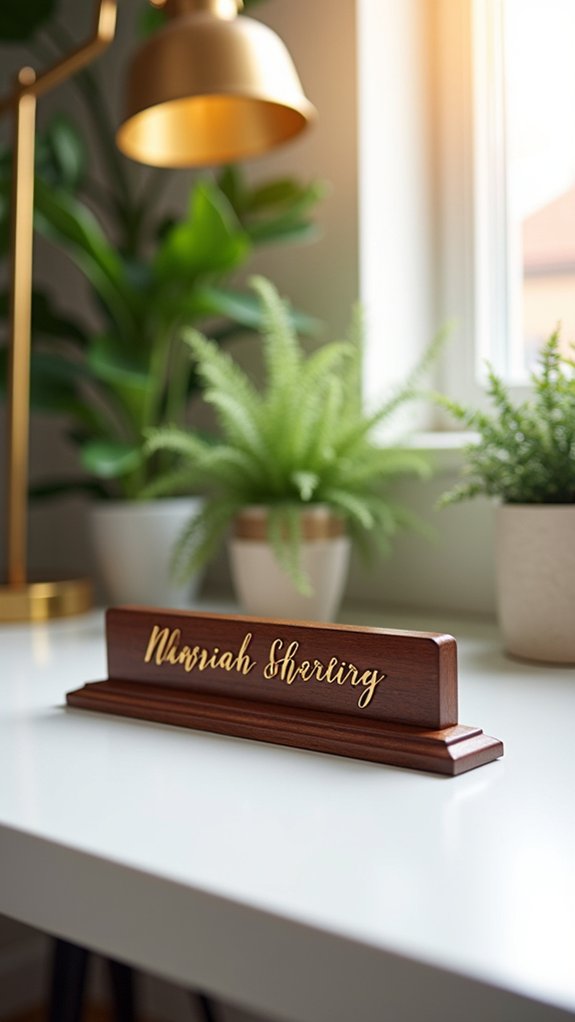 personalized desk nameplates elevate style