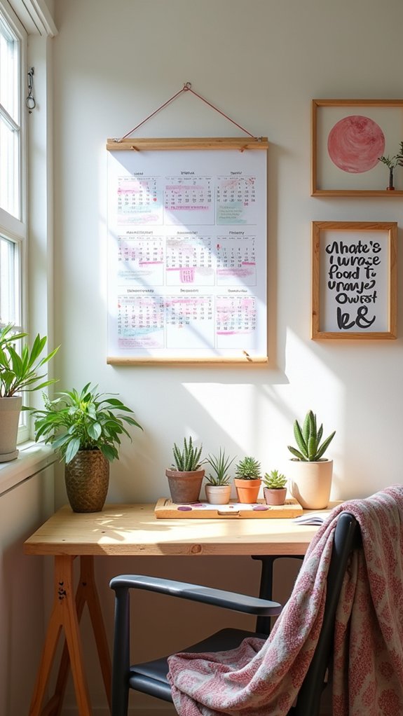 personalized motivational calendar design