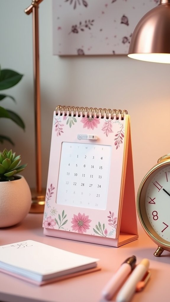 personalized motivational desk calendars