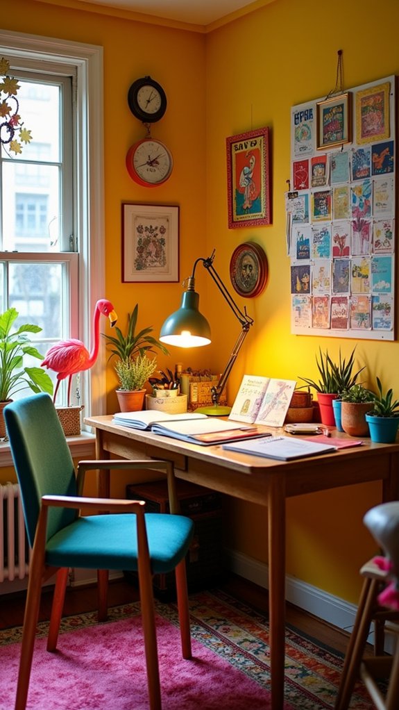 playful office decor transformation