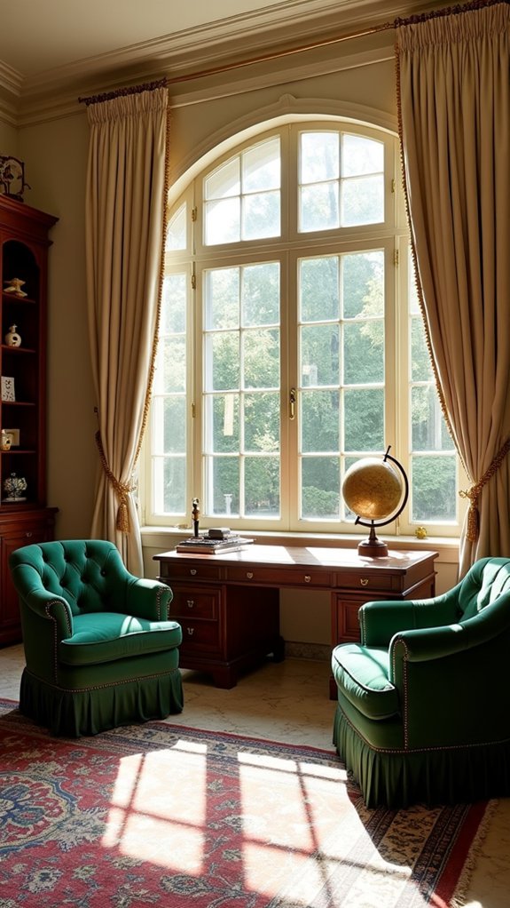 refined office window treatments