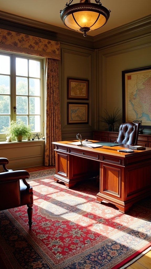 richly colored rug elegance