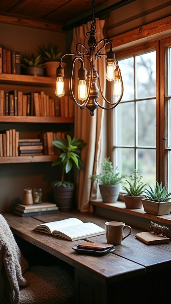 rustic charm with illumination