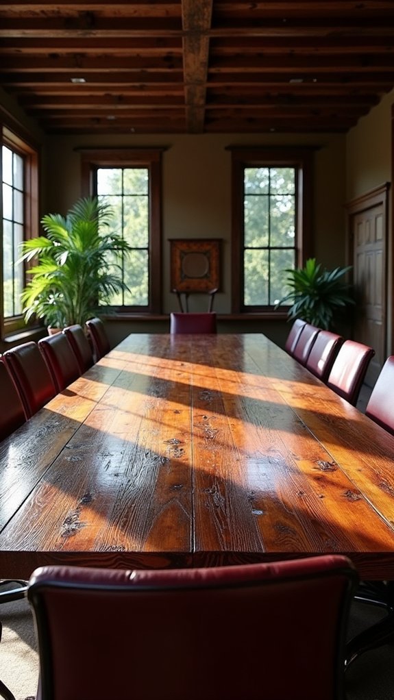 rustic warmth fosters collaboration