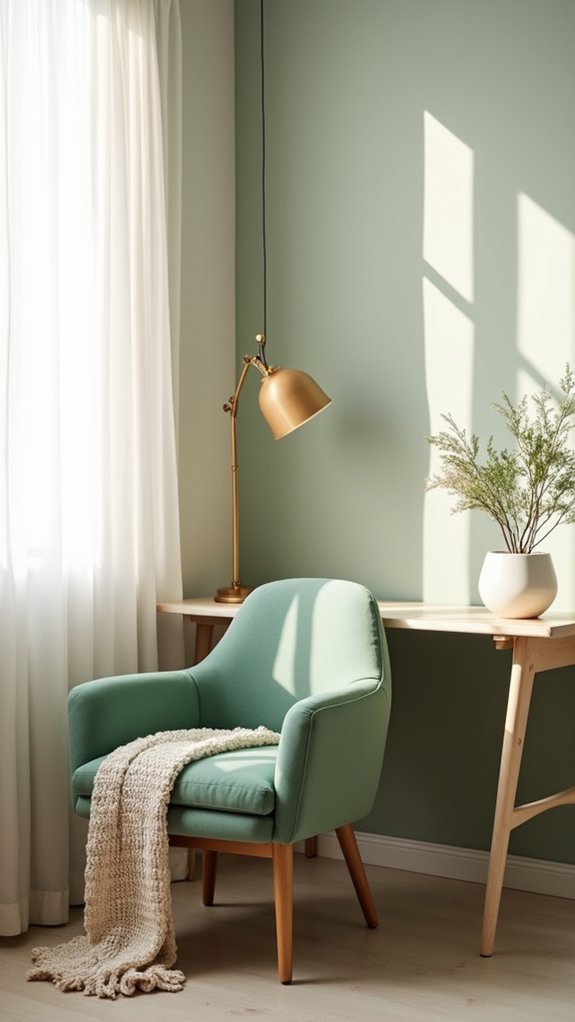 sage green accent chairs
