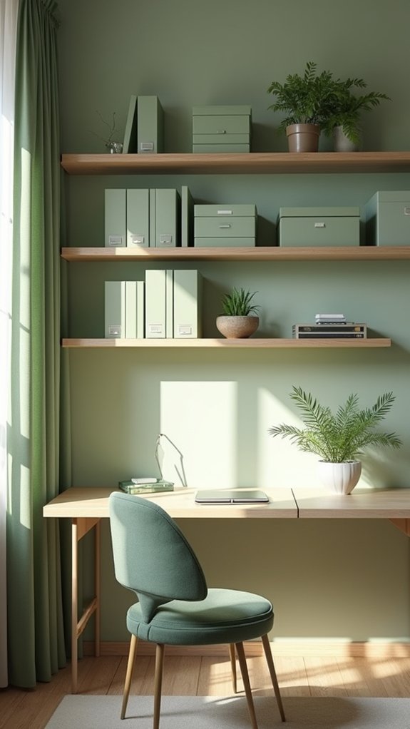 sage green organizational elegance