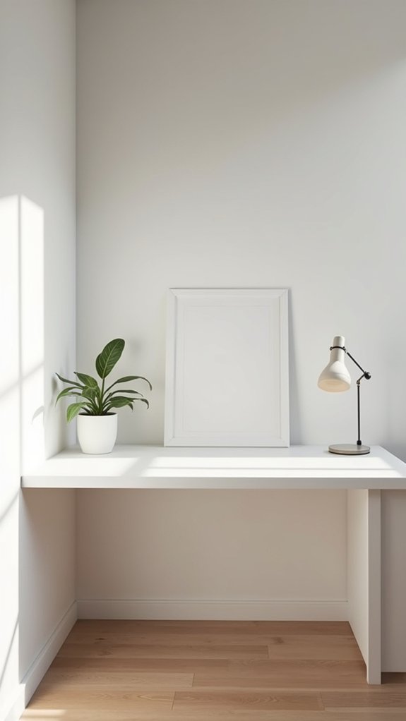 serene productive minimalist workspace