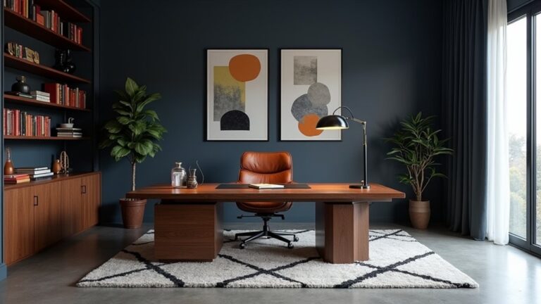 sleek masculine office designs