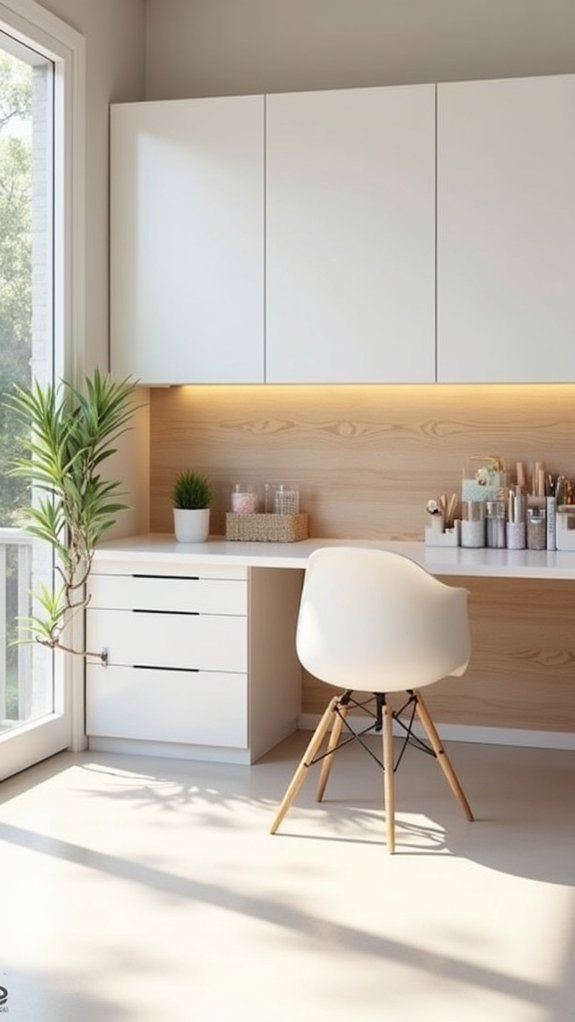 sleek multifunctional craft workspace