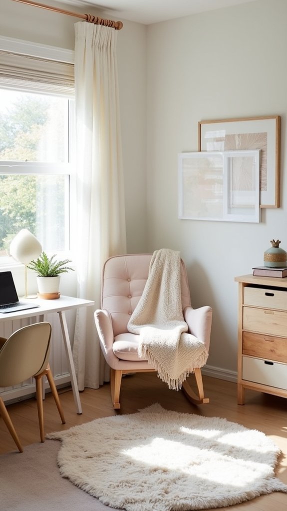 sleek rocker with storage