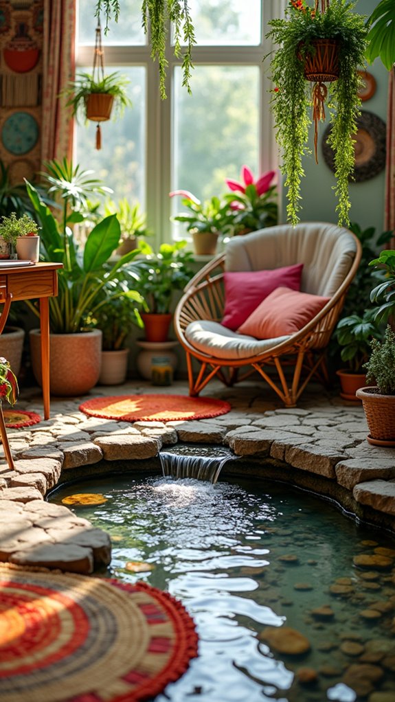soothing tabletop water feature