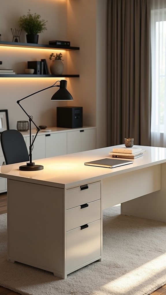 sophisticated black desk lamp