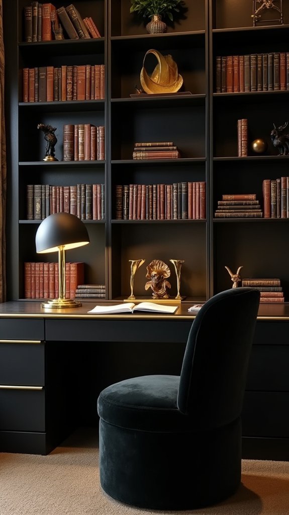 sophisticated brass bookends elevate