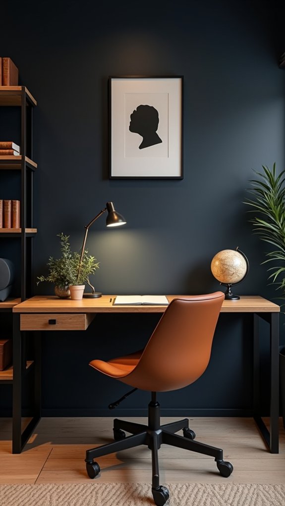 stylish and organized shelving