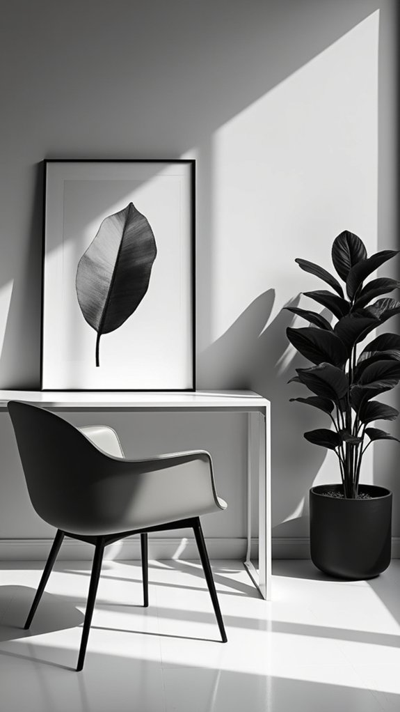 stylish black leather chair