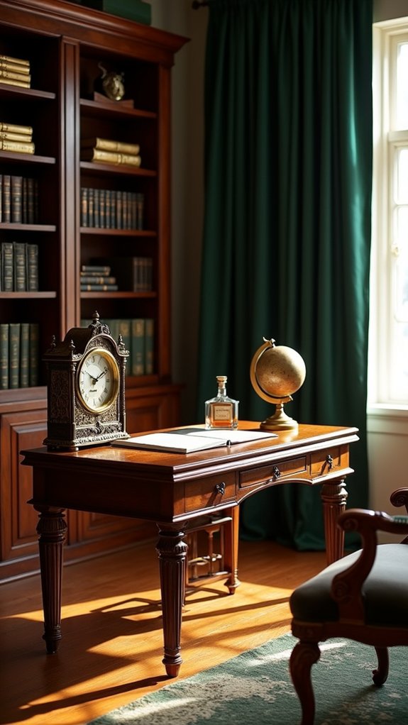 stylish clock enhances aesthetic