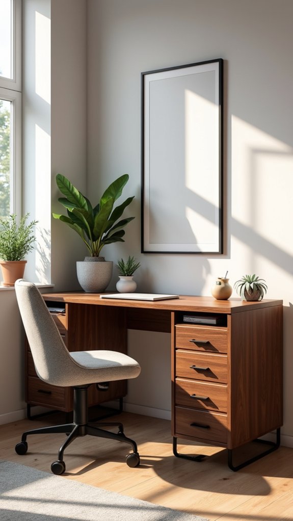 stylish compact l shaped desk
