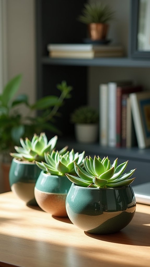 stylish low maintenance greenery displays