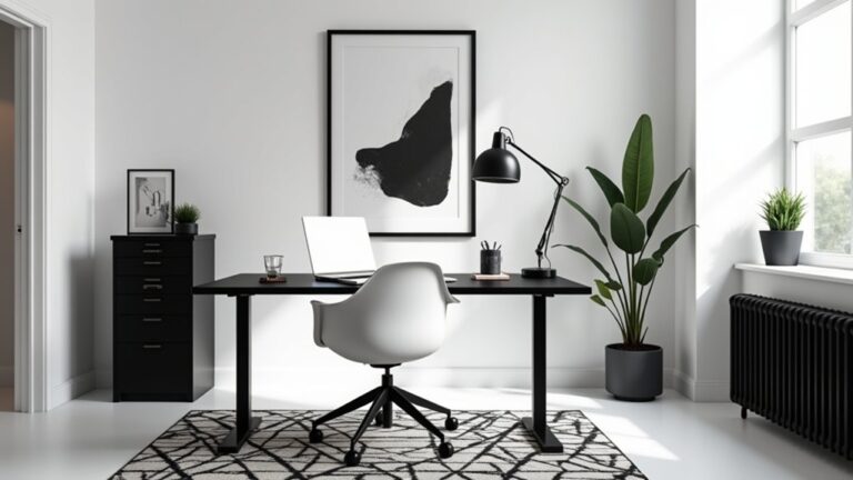 stylish monochrome office inspiration