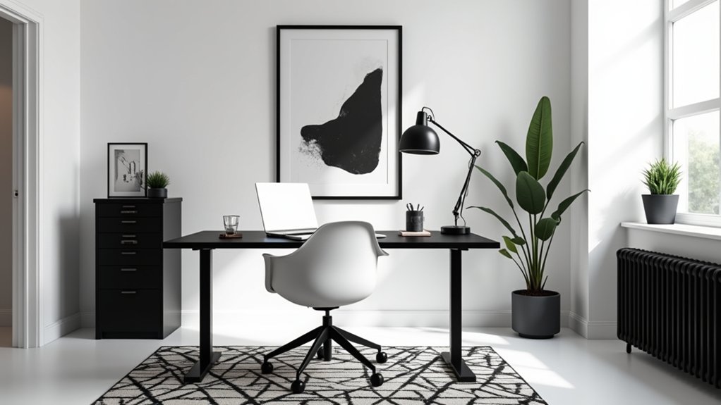 stylish monochrome office inspiration