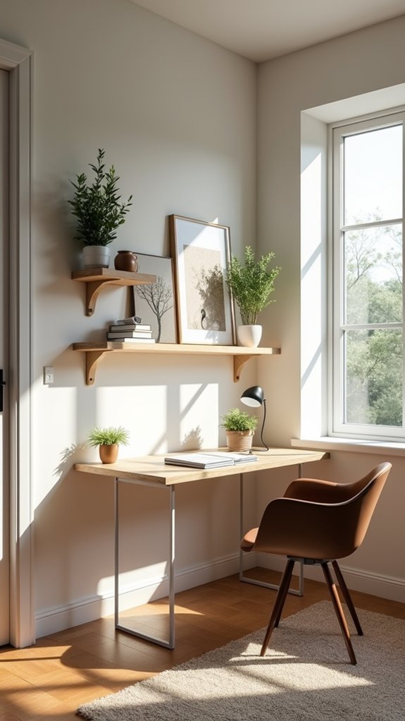 stylish organized floating shelf