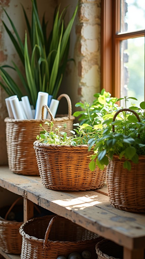 stylish rustic storage solution