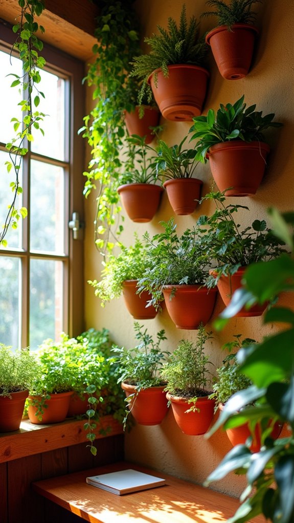 terracotta wall planters elevate