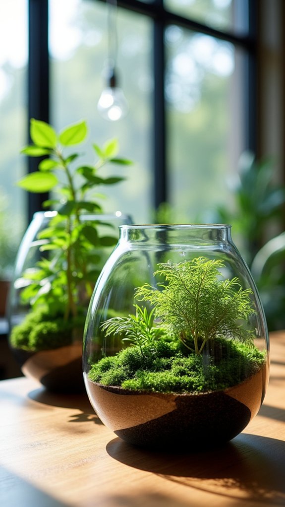 terrariums enhance office ambiance