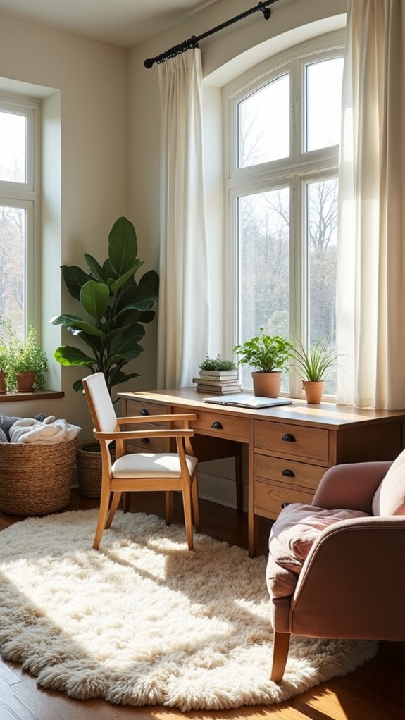 textural harmony in workspace