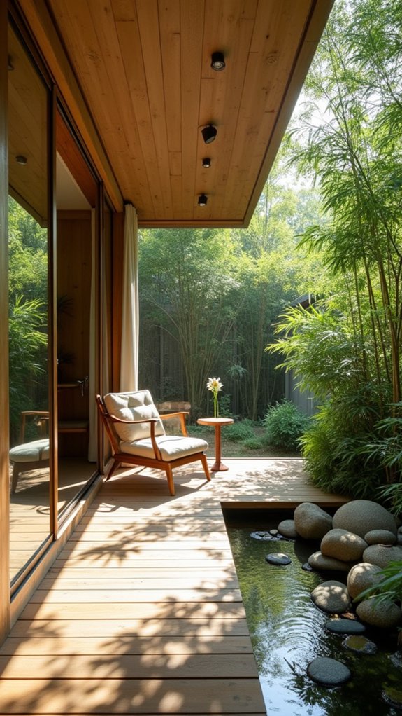 tranquil backyard meditation sanctuary