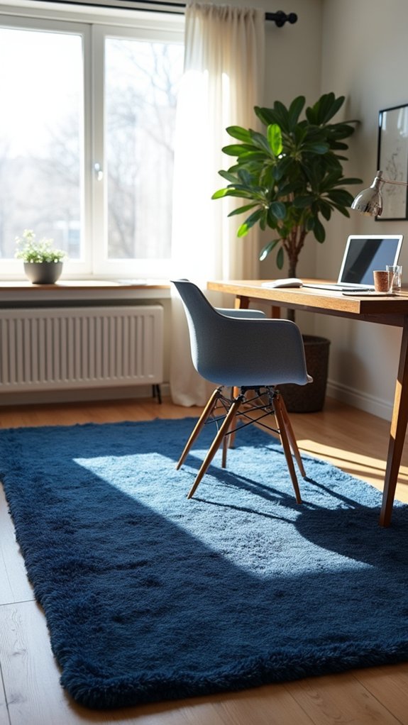 transform office with rugs