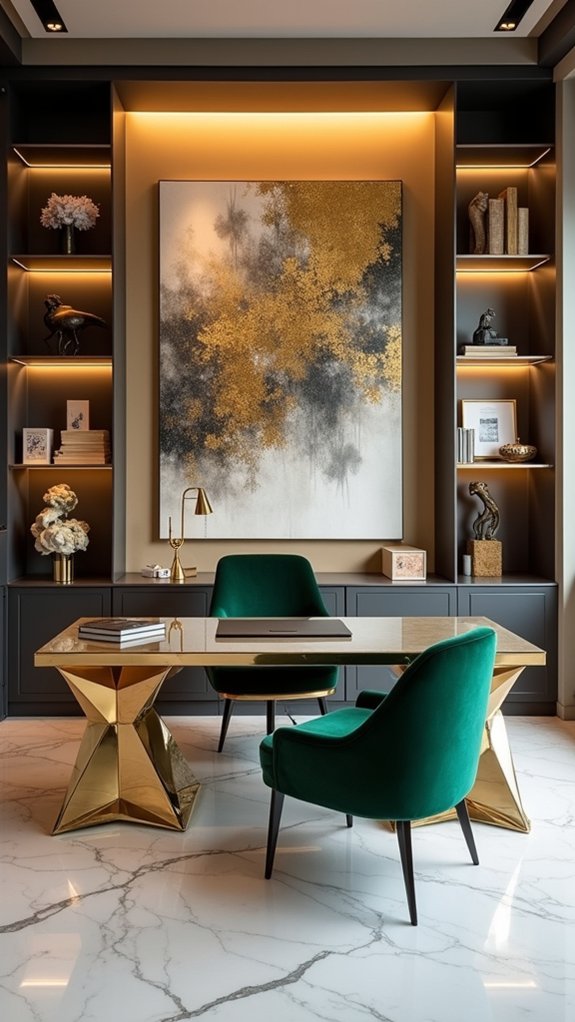 transform office with sculptures