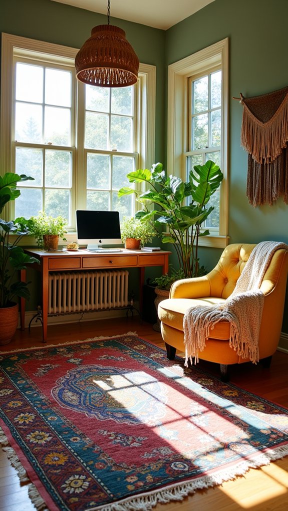transform spaces with rugs