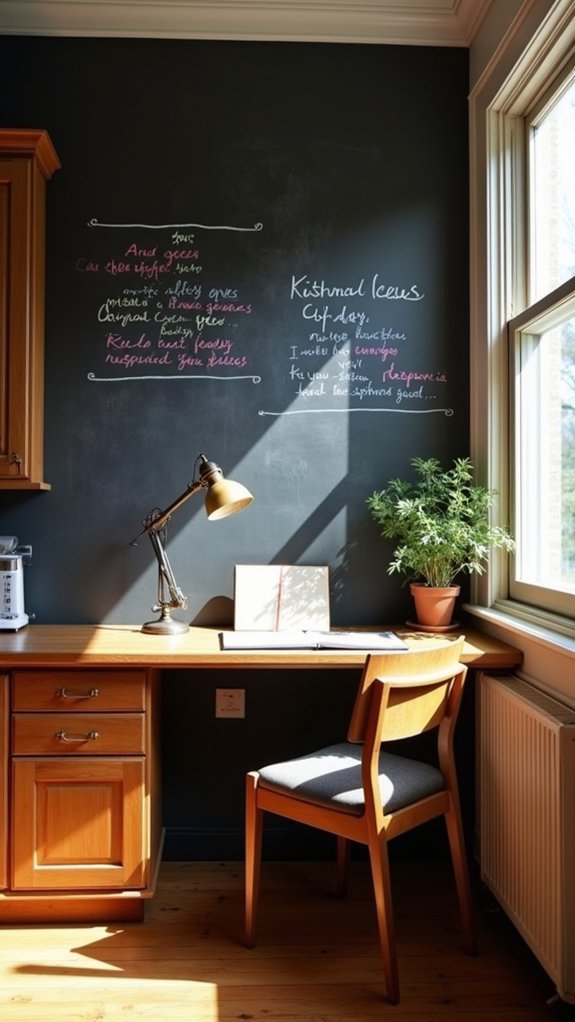 transformative chalkboard workspace
