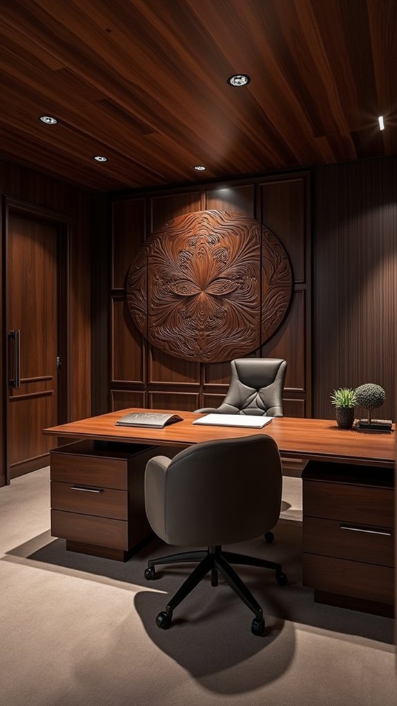 unique dark wood decor
