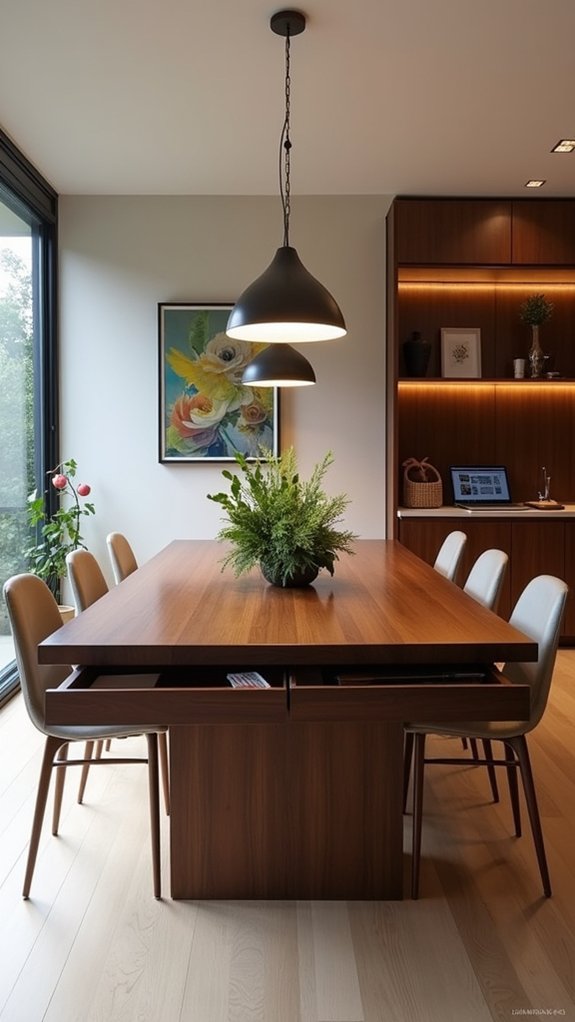 versatile dining table storage