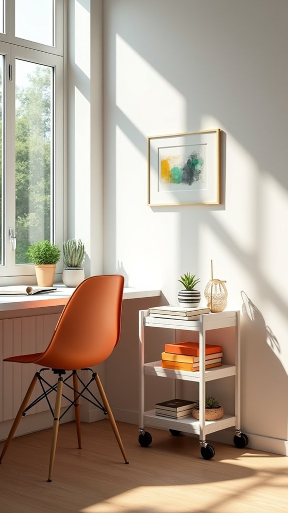 versatile rolling cart workspace