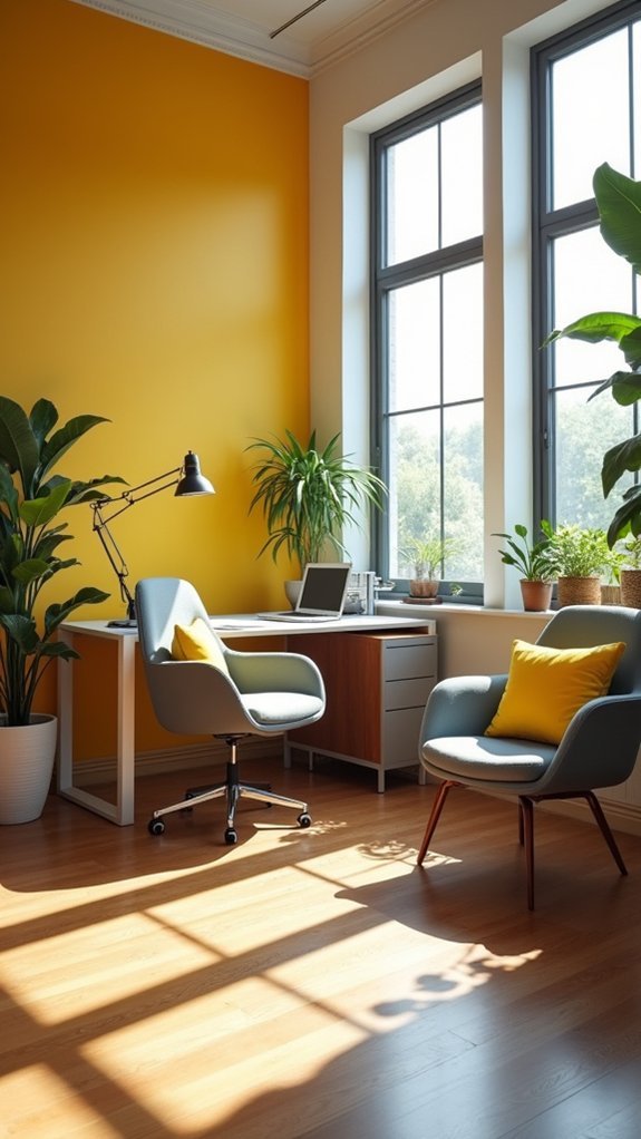 vibrant comfortable workspace enhancement