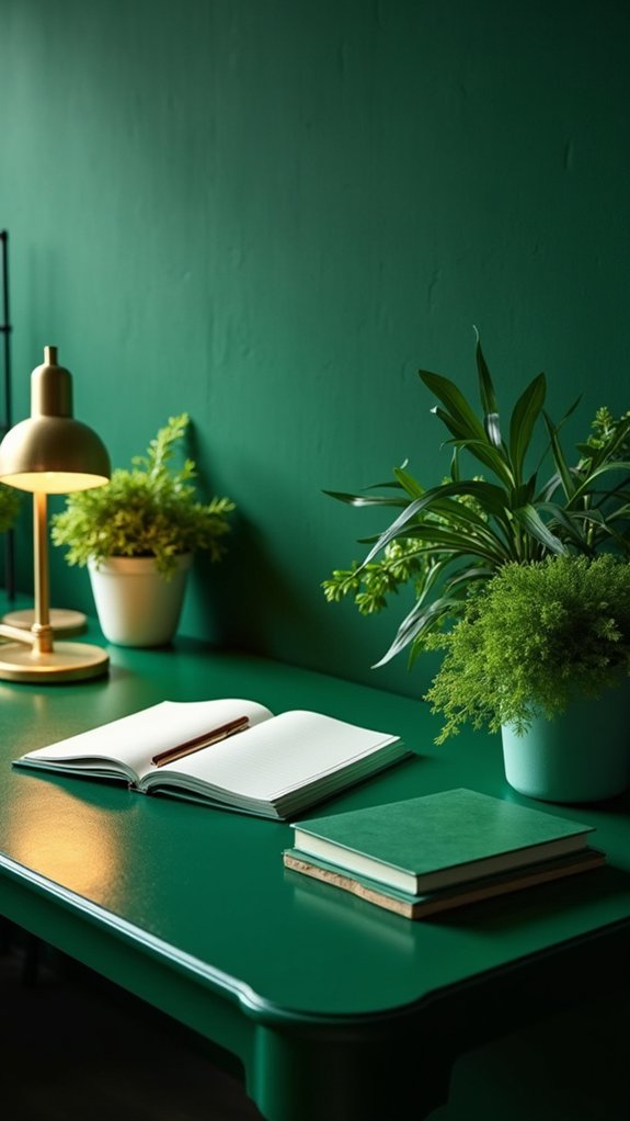 vibrant emerald green elegance