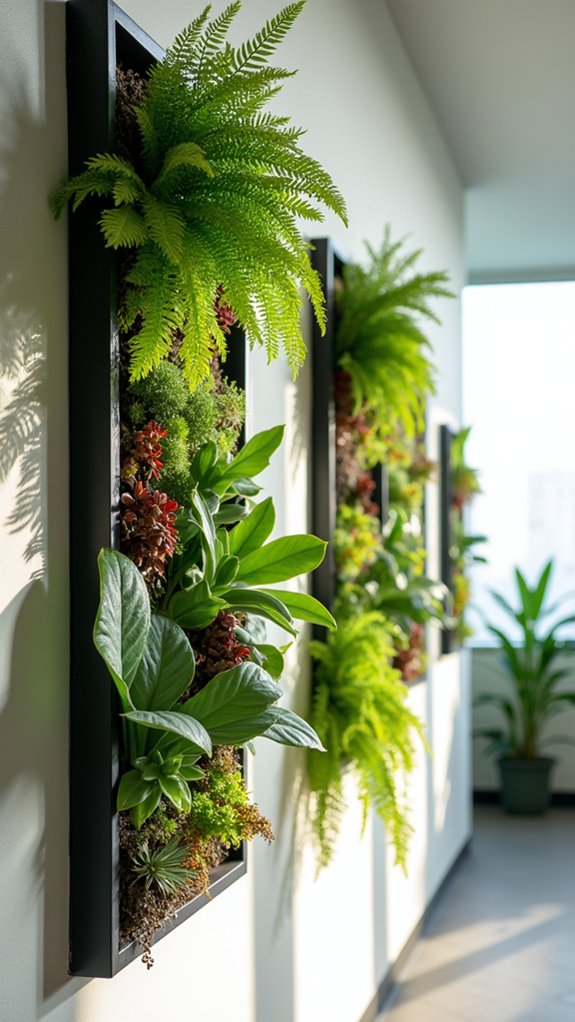 vibrant indoor plant displays