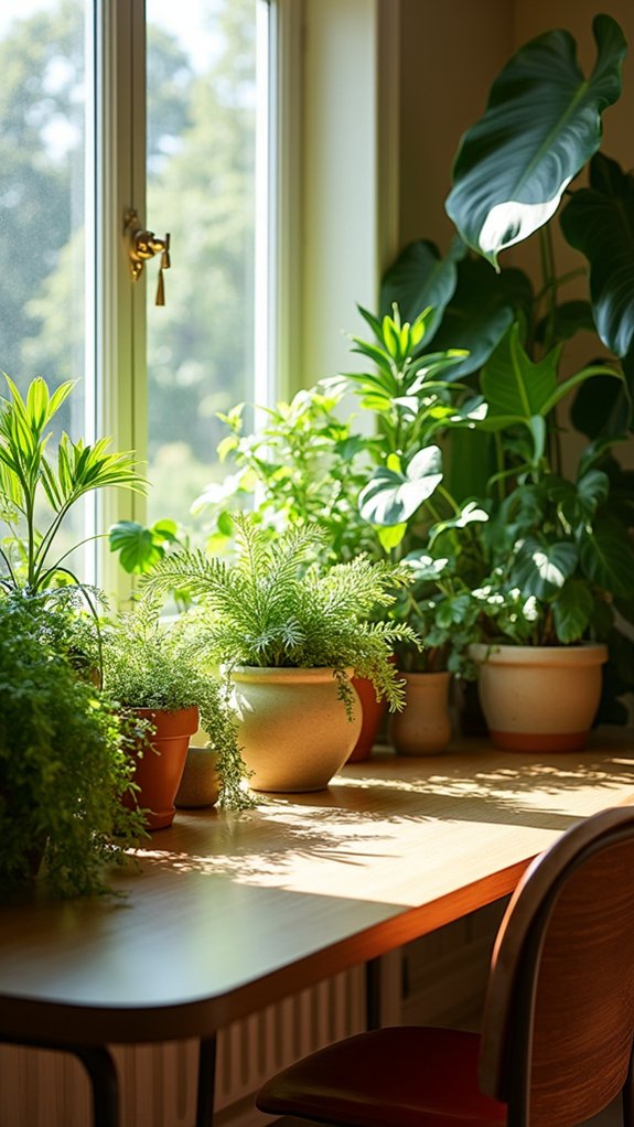 vibrant plant clusters enhance productivity