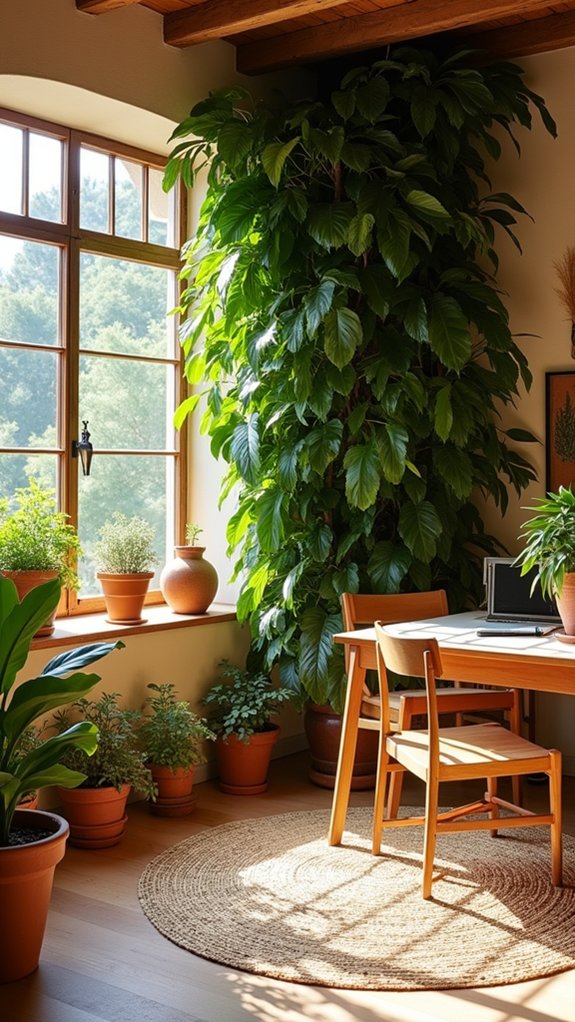 vibrant vertical plant display